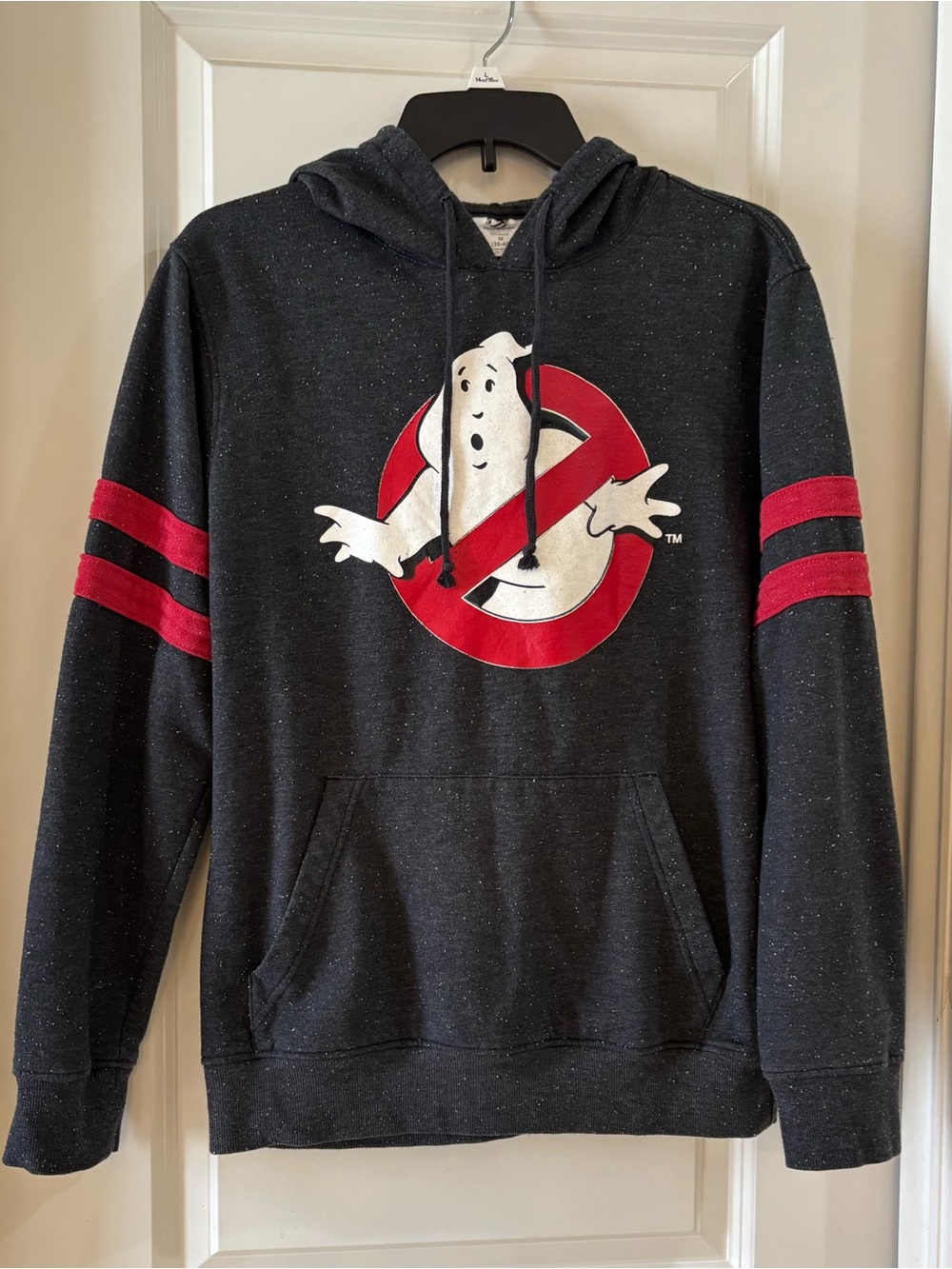 Ghostbusters Graphic Hoodie - Dark Gray with Red Accents